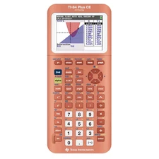 Texas Instruments CE Graphing Calculator 84+ - Peach Orange: Perfect for SAT