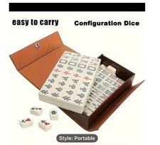 144 pcs Travel Mahjong Set Great for Travel And Mobile Board Games