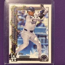 2025 Topps Holiday - Holiday Variation Shohei Ohtani #H200 Candy Cane Bat