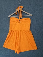 Wild Fable Women's Towel Terry Romper Orange Size M