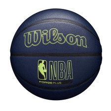 Wilson NBA Forge Plus Basketball Size 7 29.5in Indoor/Outdoor Navy Blue