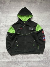 Kawasaki Racing Full Zip Hoodie Jacket Motorcycle Sponsor FM 1 Racing Mens Sz M