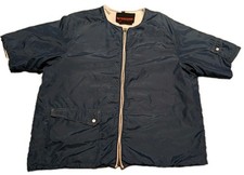 Vtg 70's McGregor Short Sleeve Terry Cloth Lined Jacket Made In USA Sz M Unisex