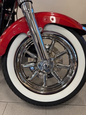 Harley Chrome 9 Spoke Heritage Fatboy FLSTC Wheels Rims 2000 to 17 FLSTN, Deluxe