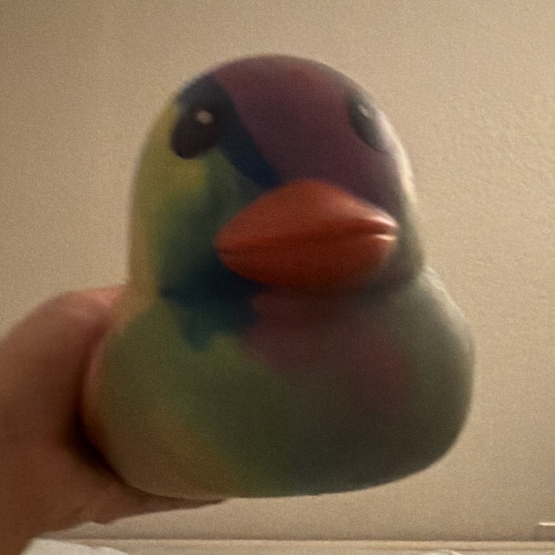 Multicolor Duck Squeezable Stress Reliever Squeeze Toy, Rubber