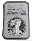 NGC 2025 S American Eagle PF 70 Ultra Cameo 1ozt 999 Fine Silver $1 Bullion Coin
