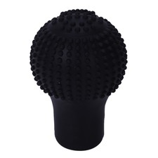 Car Vehicle Round Black Silicone Nonslip  Knob Cover T3V33822