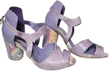 Altura Siete Aneida Lilac Snakeskin Size US 9 Mex 26 Designer Lux Artsy