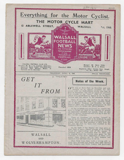 1947/48 Division 3 South WALSALL v. TORQUAY UNITED