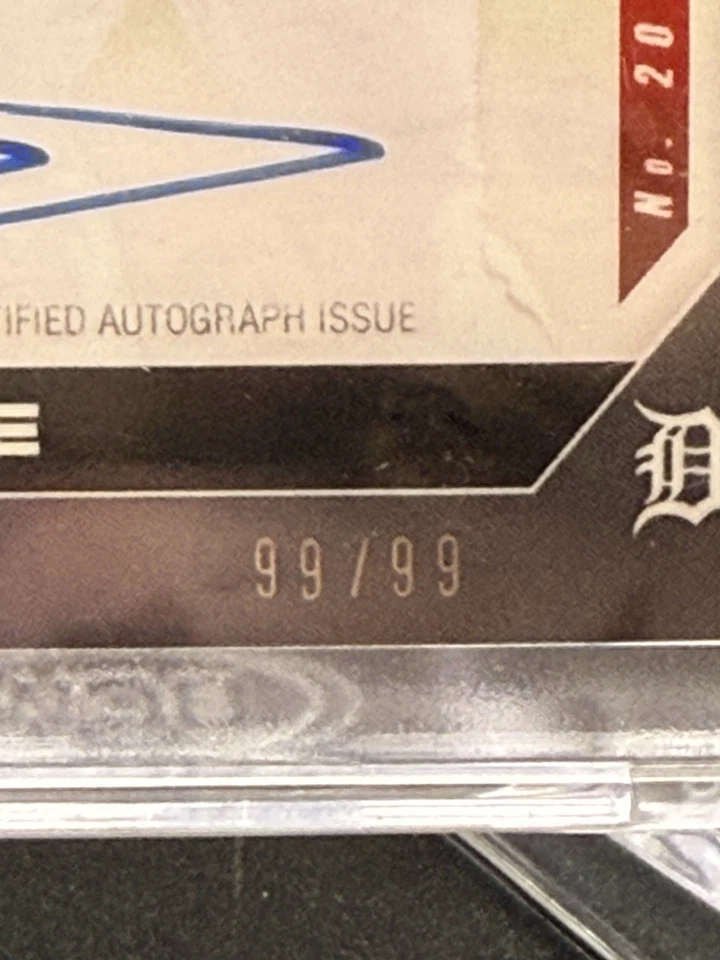 Riley Greene 2019 Bowman Next Auto #T20A /99 - Image 3 of 3