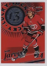 2025 Upper Deck Fleer Ultra Lucky 13 Red Achievement /199 Seth Jarvis #L13-9 6kv