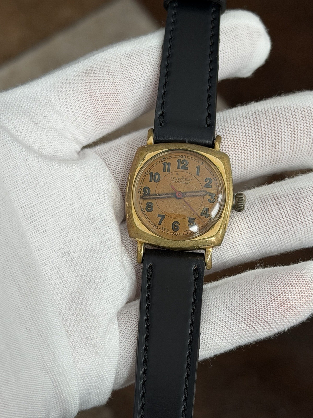 Vintage Rolex Oyster Lincoln Cushion WW2 Military Watch