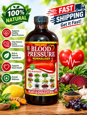 Organic Blood Pressure Normaliser By Al-Riyan, Heart Cholesterol health - 16oz