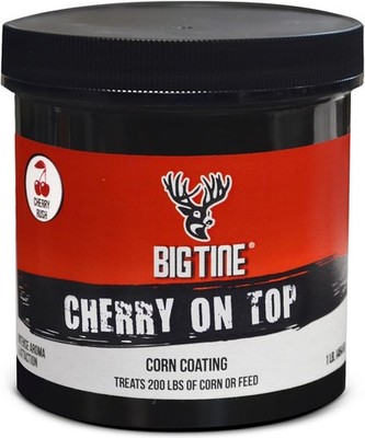 New Sealed Big Tine Deer Corn Coating Cherry On Top Flavor 16 oz Container
