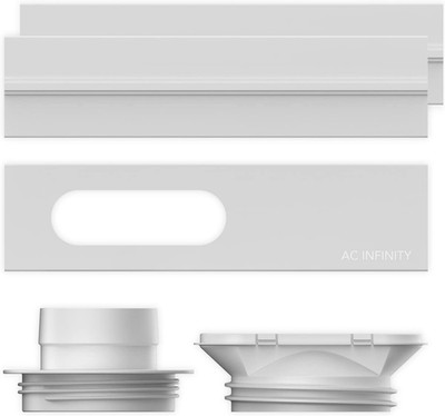 AC Infinity Window Duct Kit, Universal Vent Port for 4  and 6  Inline Fans, Wind