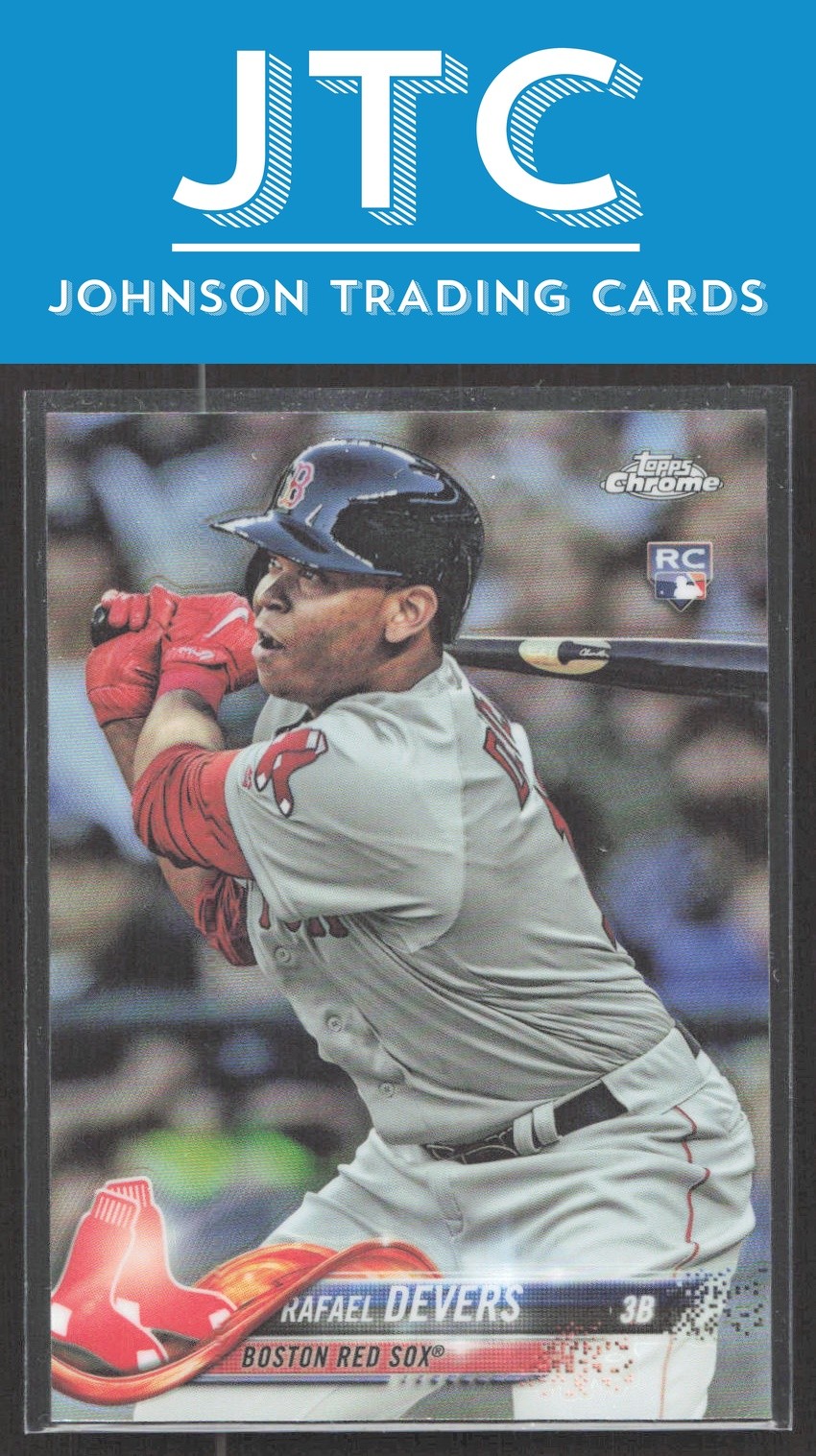 2018 Topps Chrome Rafael Devers Refractor RC Boston Red Sox Rookie (EX)