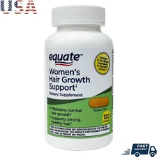 Hair Growth Support Supplement 120 Caps Vitamins Biotin Strong Healthy Hair New