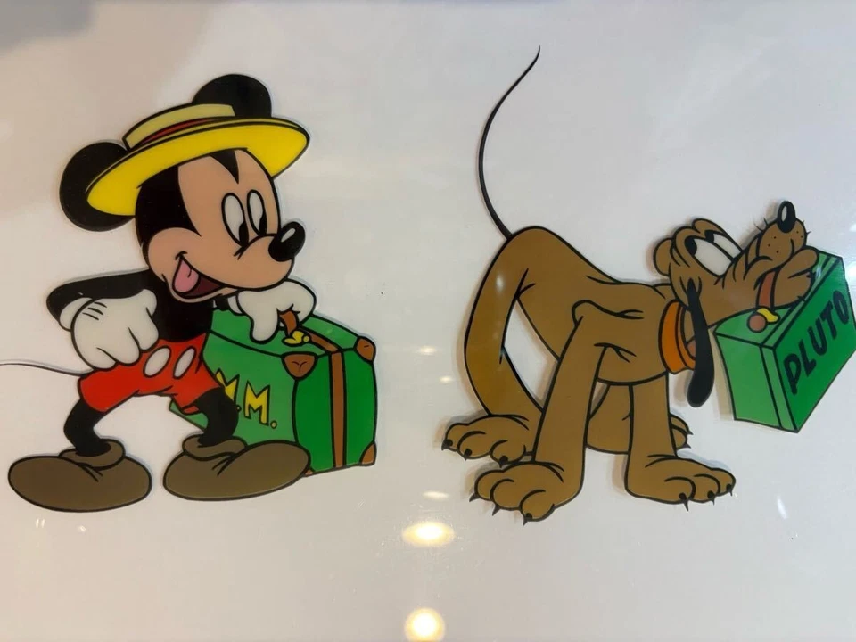 Disney Mickey y Pluto Serigrafía Celda Coleccionable Usado - Imagen 2 de 4