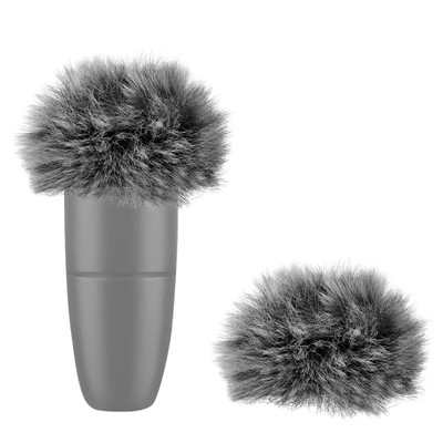 Geekria pelzige Windschutzscheibe Abdeckung für 0,2'' (5 mm) Durchmesser Mikrofon (2er Pack)