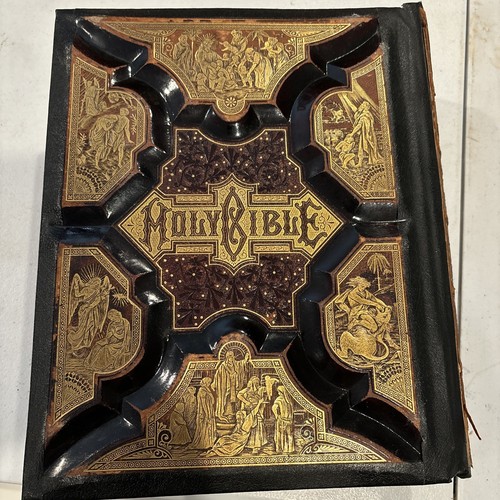Antike Familienbibel von 1884 viele Abbildungen top seltenes Stück - Bild 13 von 13