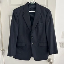 Ralph Lauren blazer jacket sport coat Blazer  40S Made In Canada Navy