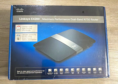 Cisco Linksys E4200 Dual-Band N750 Wireless Router 4-Port (NEW / SEALED)