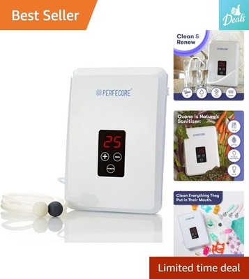 Efficient Water Ozonator with Timer - 600 mg/hr Purification for Home & Kitchen
