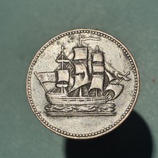 XF+   - Canada - Ships Colonies and Commerce Halfpenny Pe 10 27- Excellent coin!