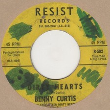 Benny Curtis Dirty Hearts  Resist R-502 Soul Northern Motown
