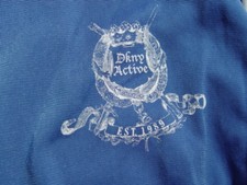 NWT 74 DKNY ACTIVE SPORT TRACK JACKET BLUE-BRICK SZ L