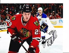 CHICAGO BLACKHAWKS BRYAN BICKELL SIGNED CLOSE UP 8X10