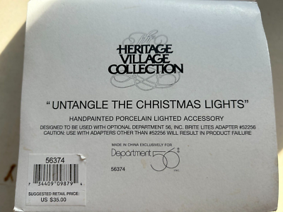 Department 56 North Pole Series ~ Untangle the Christmas Lights