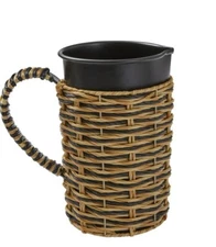 Better Homes & Gardens Galvanized Pitcher, Black 8.5" W x 5.25" L x 9.25”H NWT