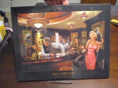 JAVA DREAMS PAINTING BY CHRIS CONSANI ELVIS,MARYLIN MONROE JAMES DEAN PLAQUE