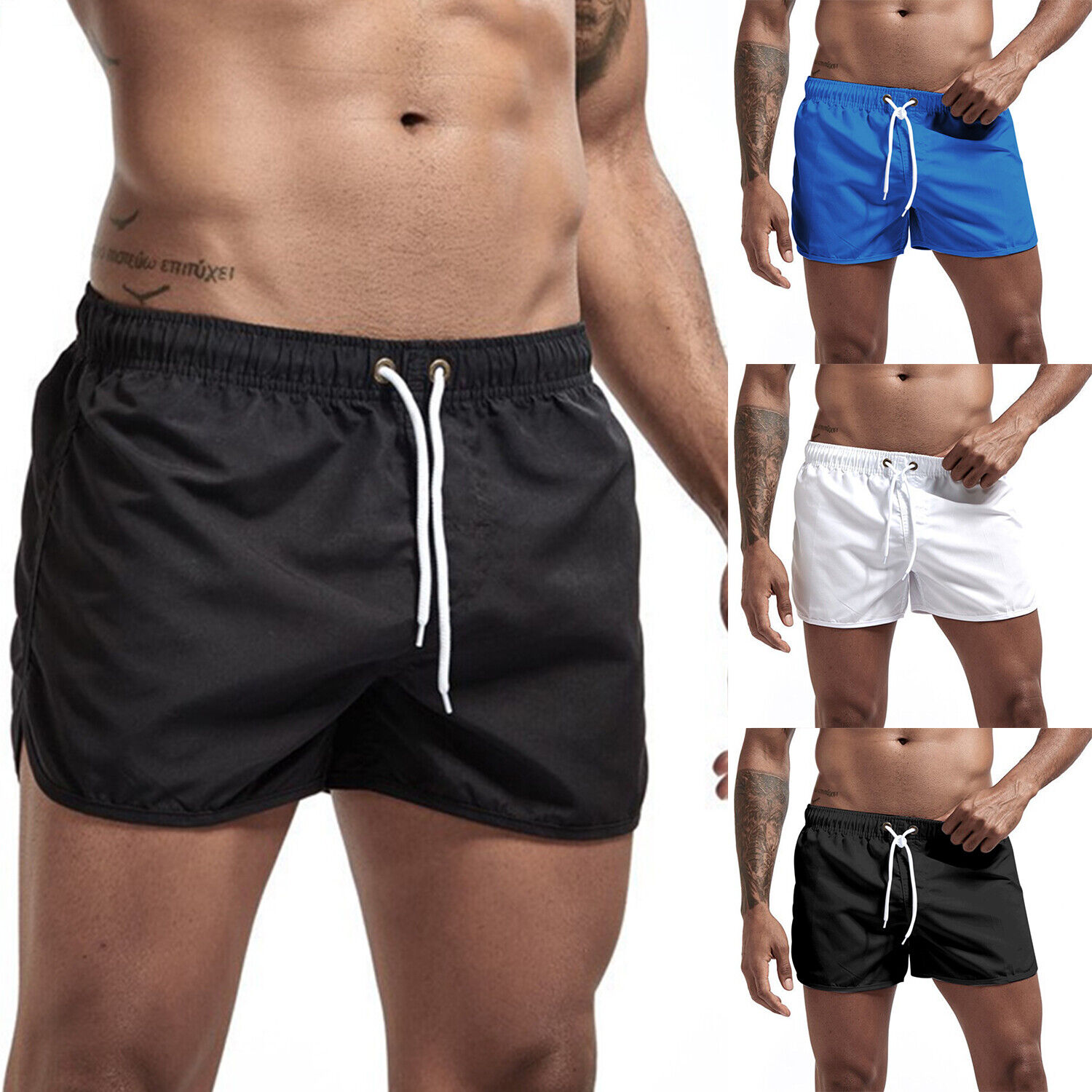Mens Training Shorts Gym Workout Sports Running Sweatpants Fitness ...