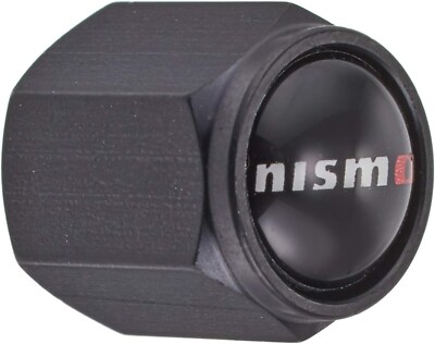 Nismo Aluminum Tire Air Valve Stem Caps 99927-RN302 set of 4 Black