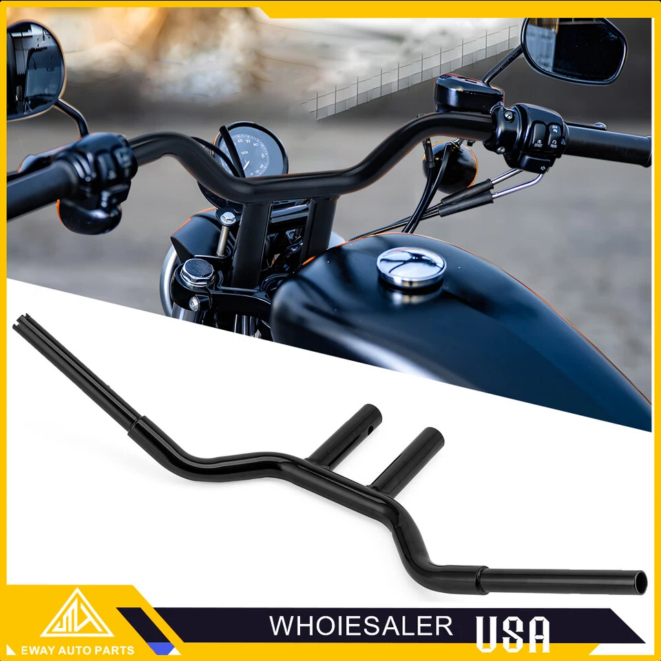 10" MX-T Bars Handlebar For Harley Softail Super Glide Sportster Dyna Low Rider - Изображение 3 из 4