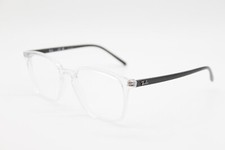 NEW RAY-BAN RB 7185 5943 TRANSPARENT BLACK AUTHENTIC EYEGLASSES 52-18