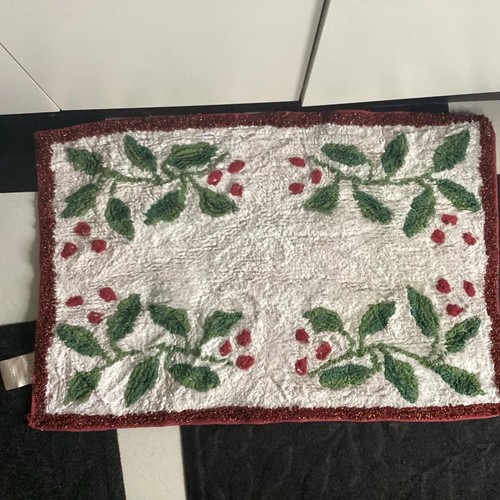 Lenox Holiday Nouveau Christmas Bath Mat Rug eBay