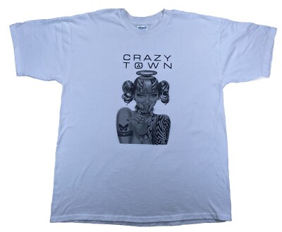 Vintage Crazy Town Band T-Shirt White 1999 Y2K Men s XL
