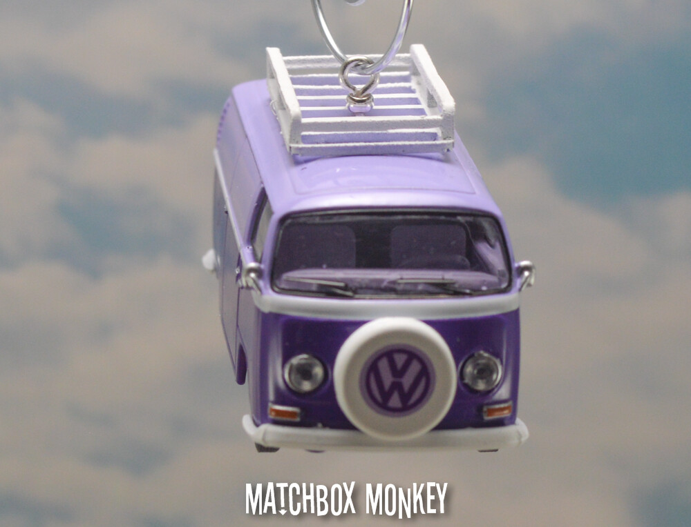 Volkswagen Bay Window T1 Type 2 Bus w Rack Christmas Ornament VW