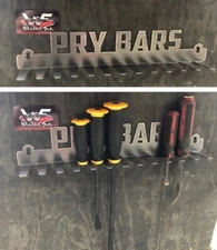 Prybar Rack - Storage for SnapOn Matco Craftsman Husky Mac WinterFab Pry Bars