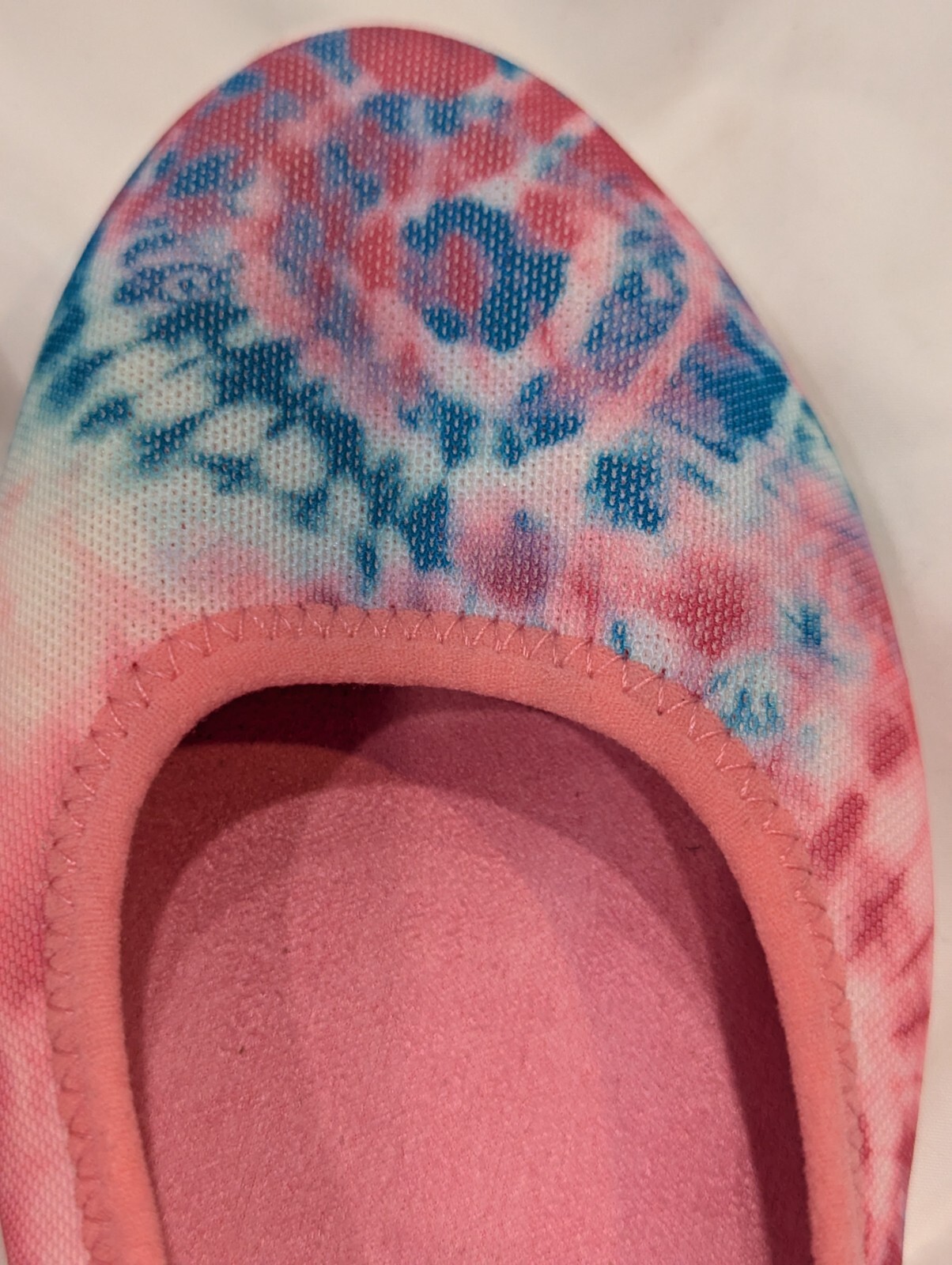 Easy Spirit 10M Cushioning Pink, Turquoise tie-dye sling back Closed Toe shoes 