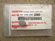 09 - 14 Toyota Matrix At Shifter Lock Release Button Cover Oem Oem New Gray 09 - 14 Toyota Matrix At Shifter Lock Release Button Cover Oem Oem New Gray