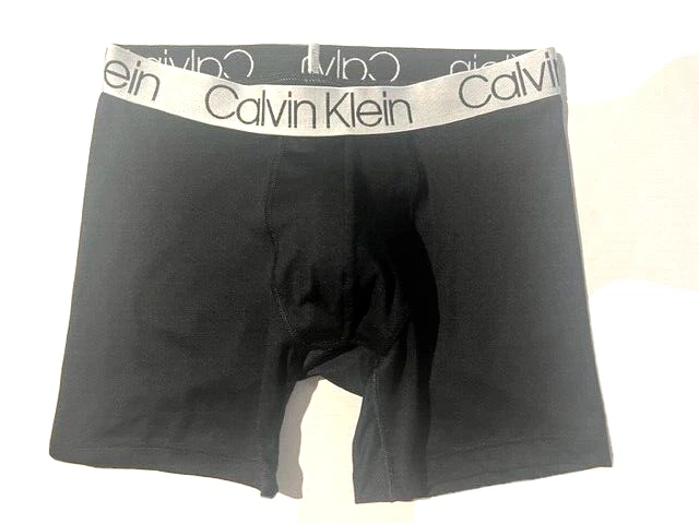 New CALVIN KLEIN Men Black Microfiber Boxer Brief Underwear sz S #219 NP24310