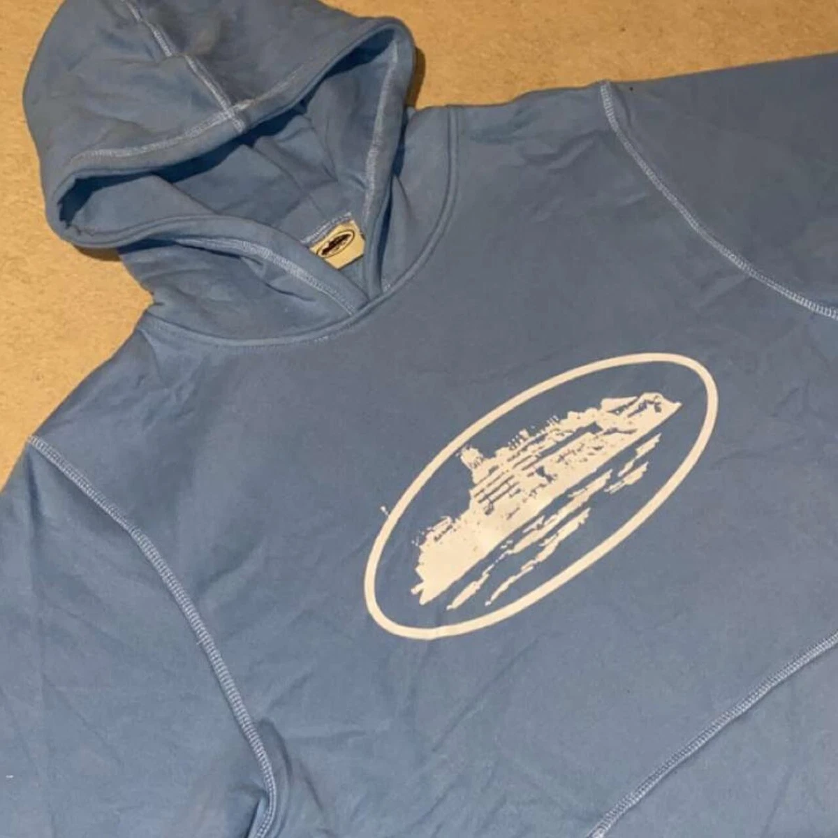 Corteiz Alcatraz Hoodie Baby Blue Medium Brand New | eBay