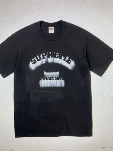 T shirt SS24 Supreme noir ombre taille XXL 2XL authentique
