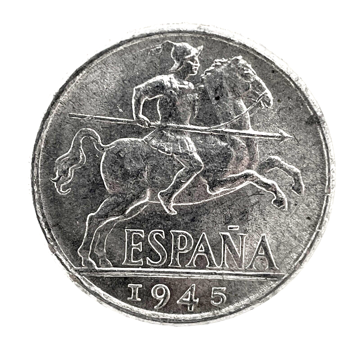 ゲスト('10スペイン) Spain 10 Centimos 1945 KM 766 Aluminum BU/UNC Coin | eBay