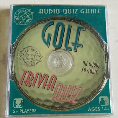 GOLF TRIVIA Quiz Audio CD Quiz Game 2-4 Players BNIP New Sealed Cheatwell Games
