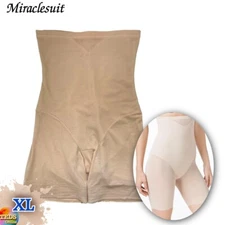 NWOT Miraclesuit Size XL Extra Firm Tummy-Control Sheer Thigh Slimmer 2789 Beige